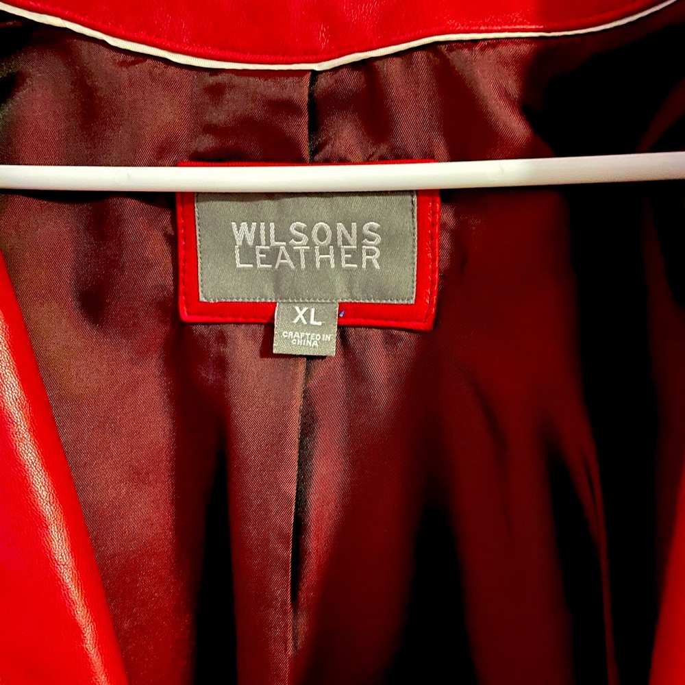 XL Wilson’s Leather Red  women’s jacket.